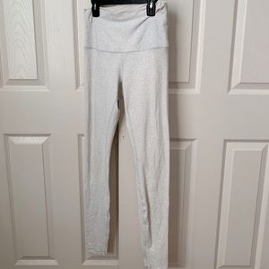white patterned lululemon leggings